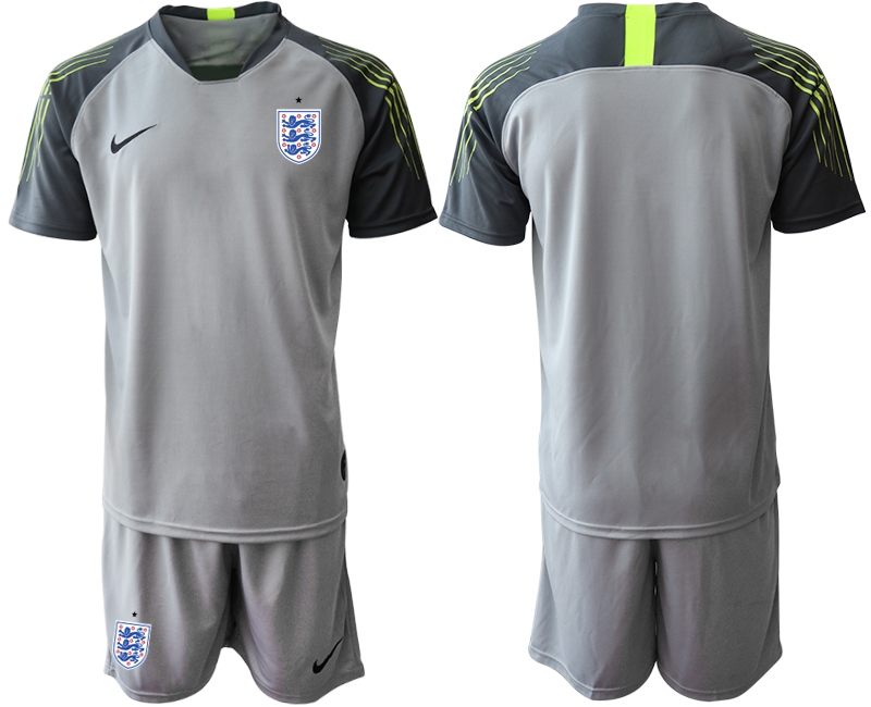 Men 2021 European Cup England grey goalkeeper Soccer Jersey1